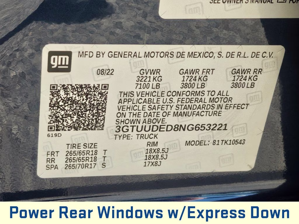 2022 Pacific Blue Metallic GMC Sierra 1500 SLT 4X4 Truck