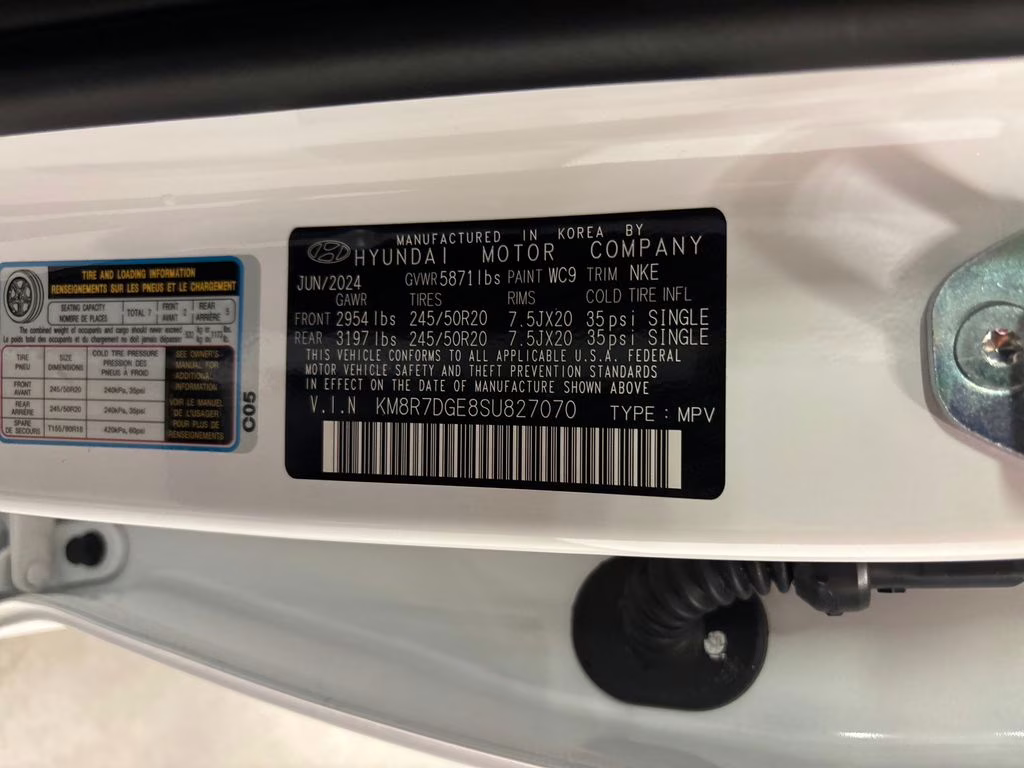 2025 Hyper White Hyundai Palisade Calligraphy Night Edition AWD SUV