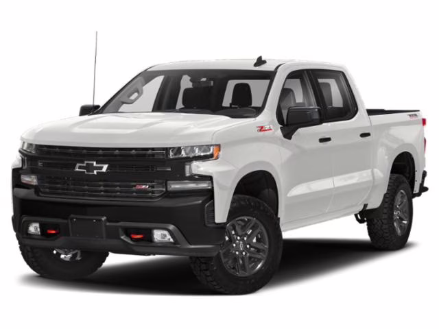 2021 Summit White Chevrolet Silverado 1500 LT Trail Boss 4X4 Truck