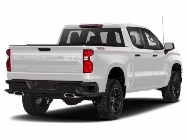 2021 Summit White Chevrolet Silverado 1500 LT Trail Boss 4X4 Truck