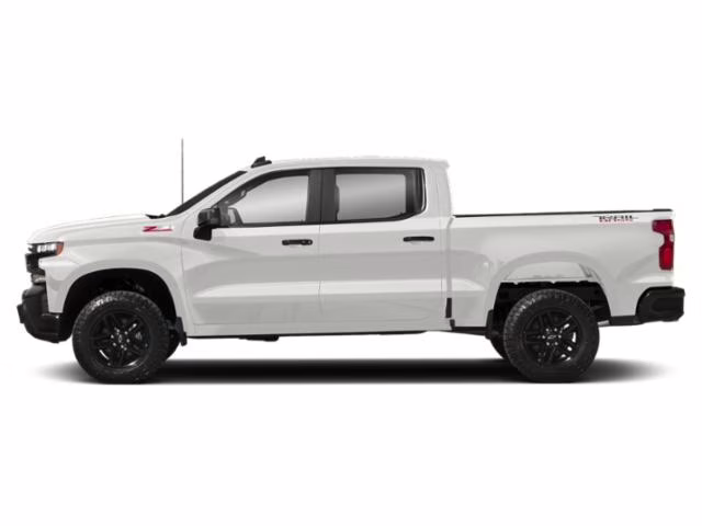 2021 Summit White Chevrolet Silverado 1500 LT Trail Boss 4X4 Truck