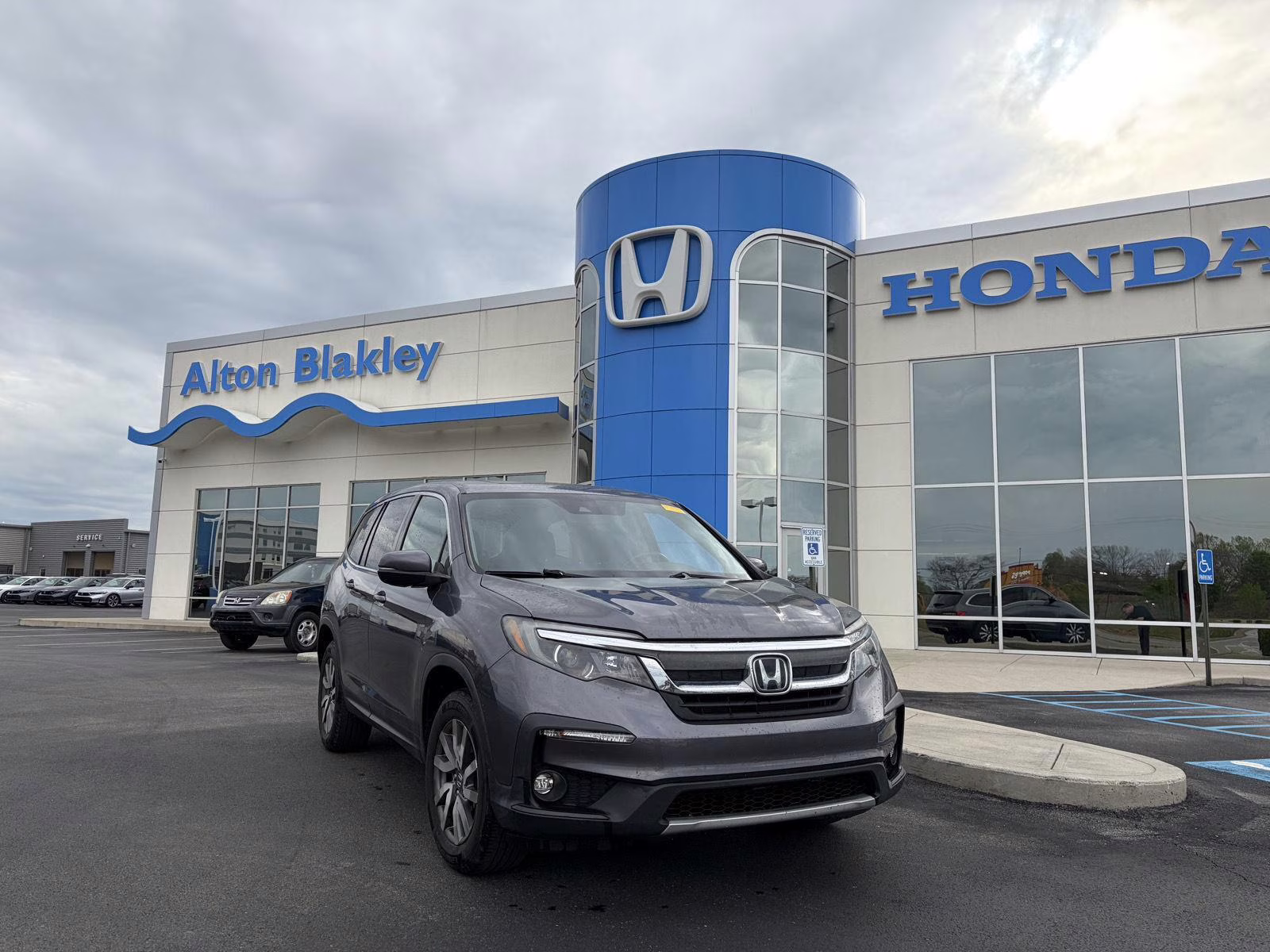 2021 Modern Steel Metallic Honda Pilot EX-L AWD SUV