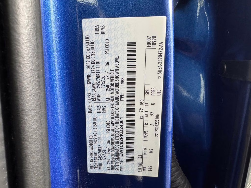 2023 Blue Metallic Ford F-150 XLT RWD Truck