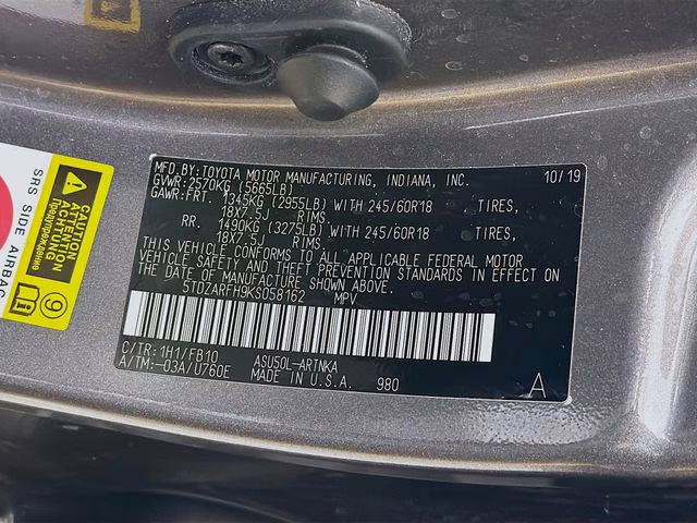 2019 Predawn Gray Mica Toyota Highlander LE FWD SUV