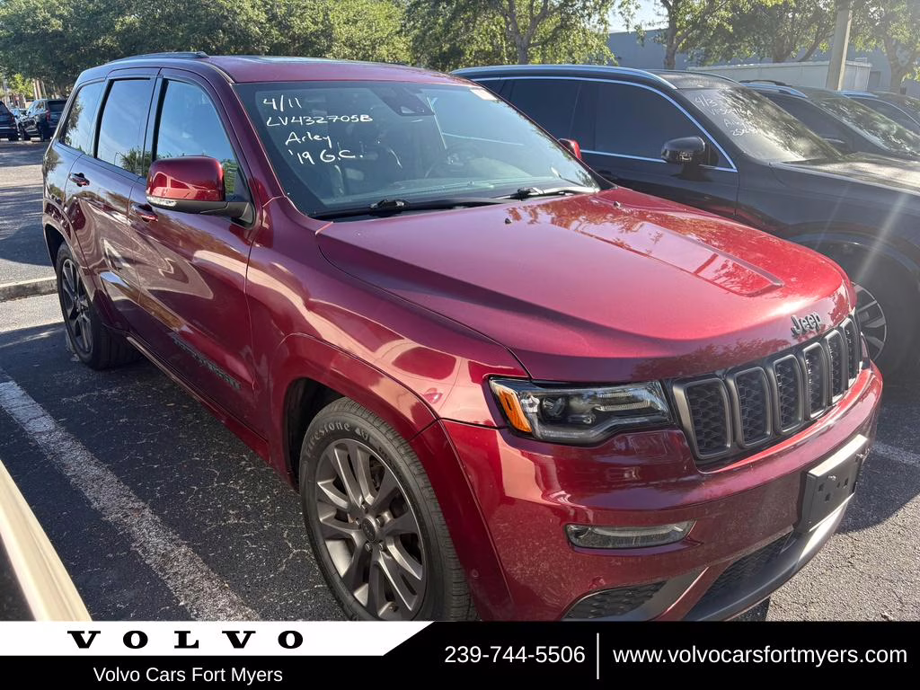 2019 Velvet Red Pearlcoat Jeep Grand Cherokee High Altitude 4X4 SUV