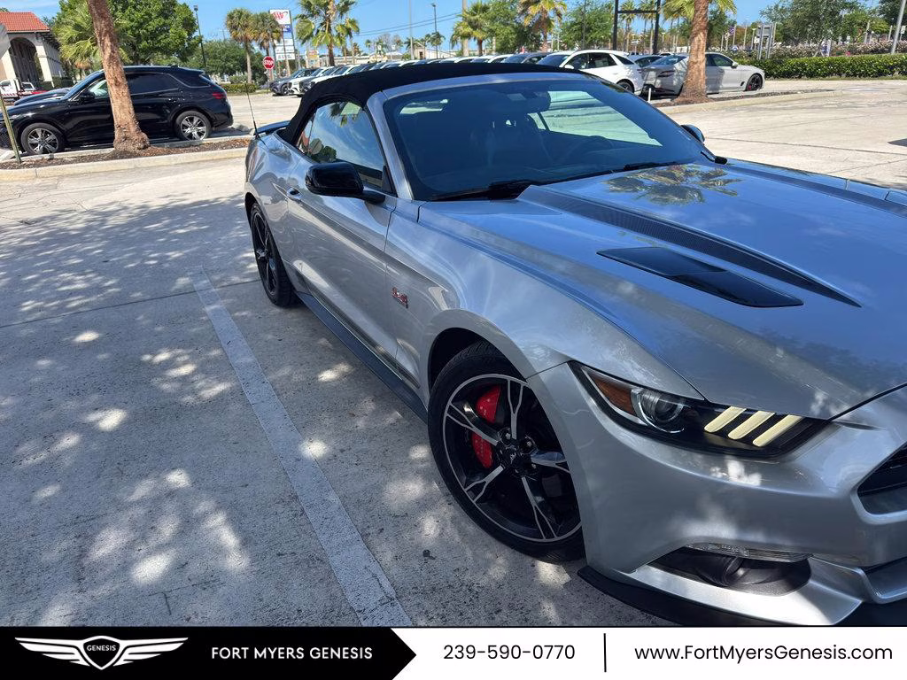 2017 Silver Ford Mustang GT Premium RWD Convertible