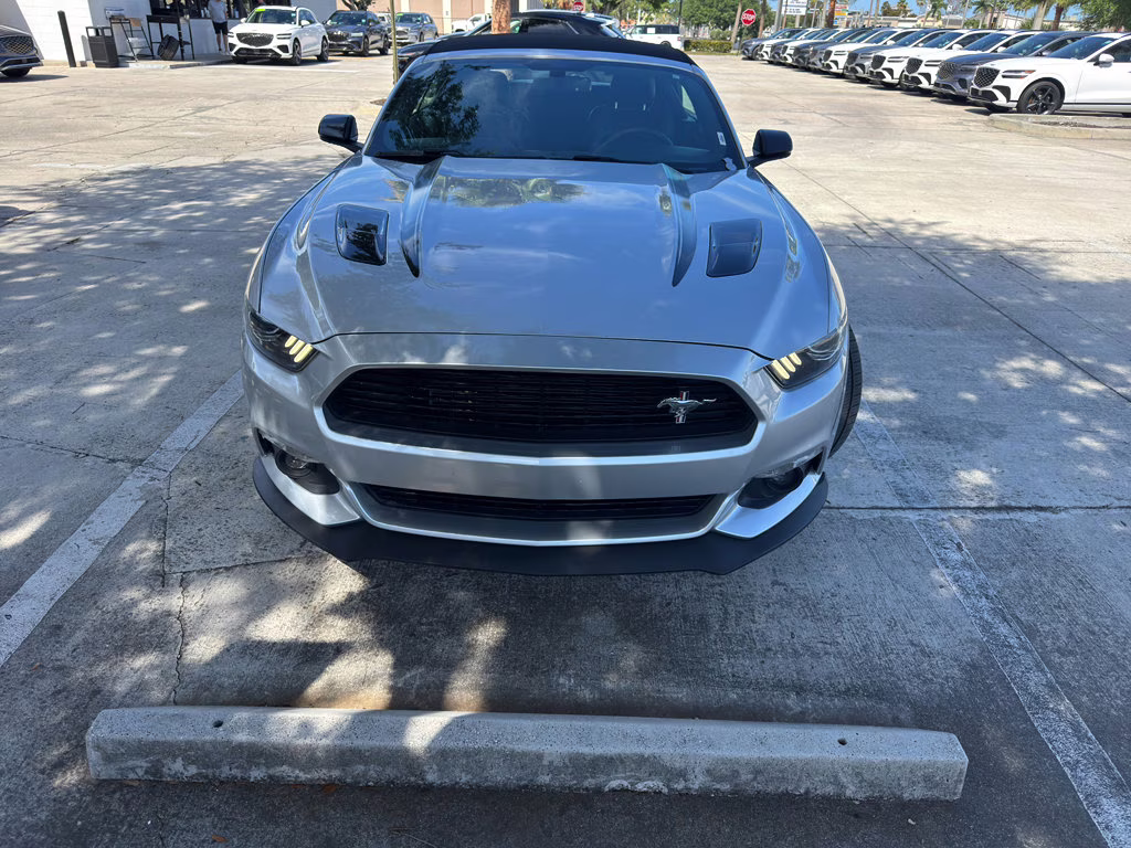 2017 Silver Ford Mustang GT Premium RWD Convertible