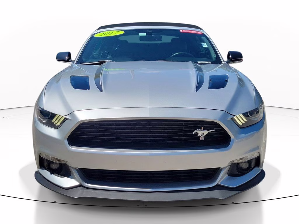 2017 Silver Ford Mustang GT Premium RWD Convertible