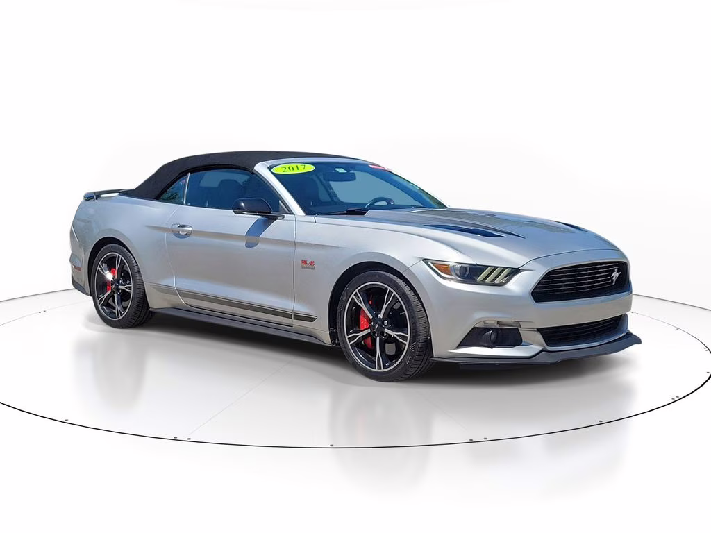 2017 Silver Ford Mustang GT Premium RWD Convertible