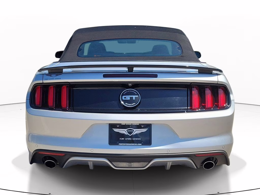 2017 Silver Ford Mustang GT Premium RWD Convertible