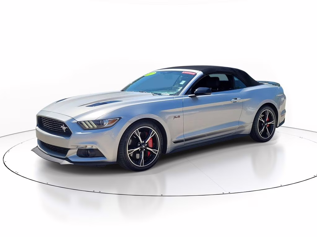 2017 Silver Ford Mustang GT Premium RWD Convertible
