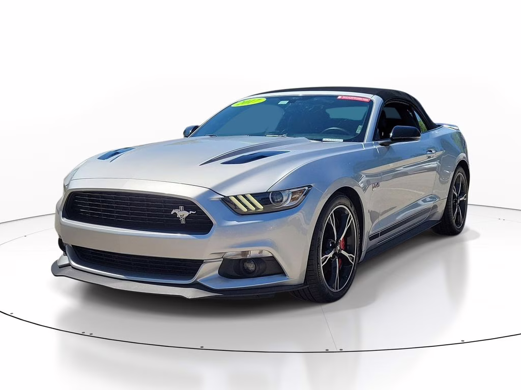 2017 Silver Ford Mustang GT Premium RWD Convertible