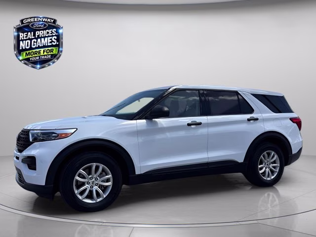 2021 Oxford White Ford Explorer Base RWD SUV