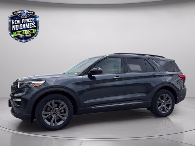 2023 Blue Metallic Ford Explorer XLT RWD SUV
