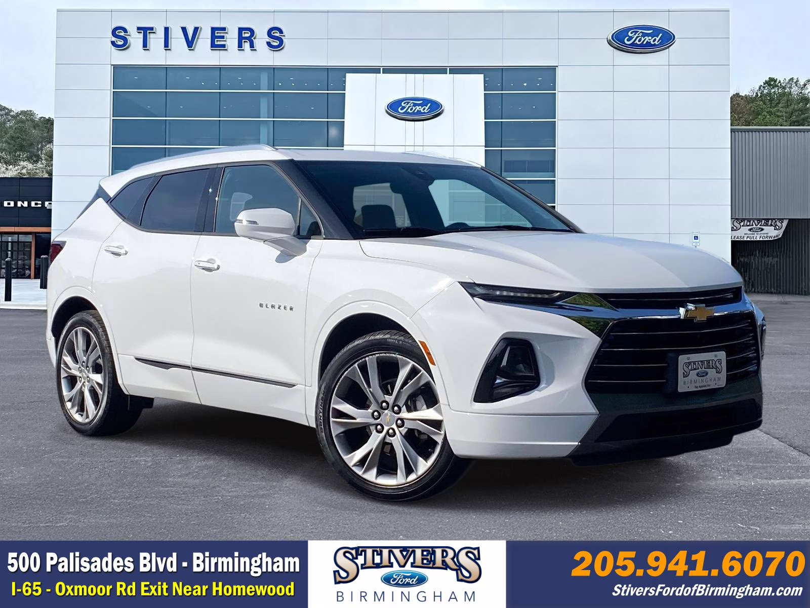 2019 Summit White Chevrolet Blazer Premier AWD SUV