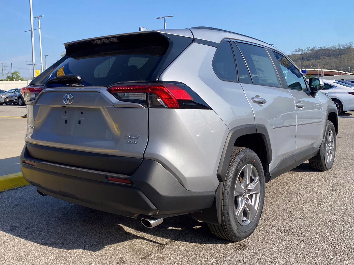 2025 Silver Sky Metallic Toyota RAV4 XLE AWD SUV