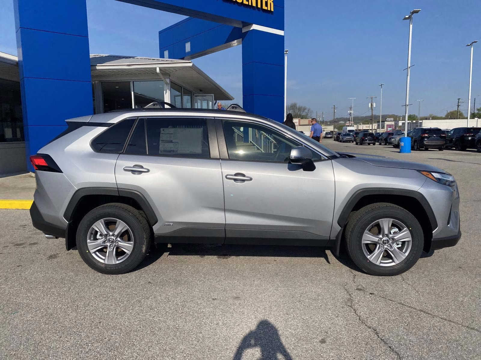 2025 Silver Sky Metallic Toyota RAV4 Hybrid XLE AWD SUV