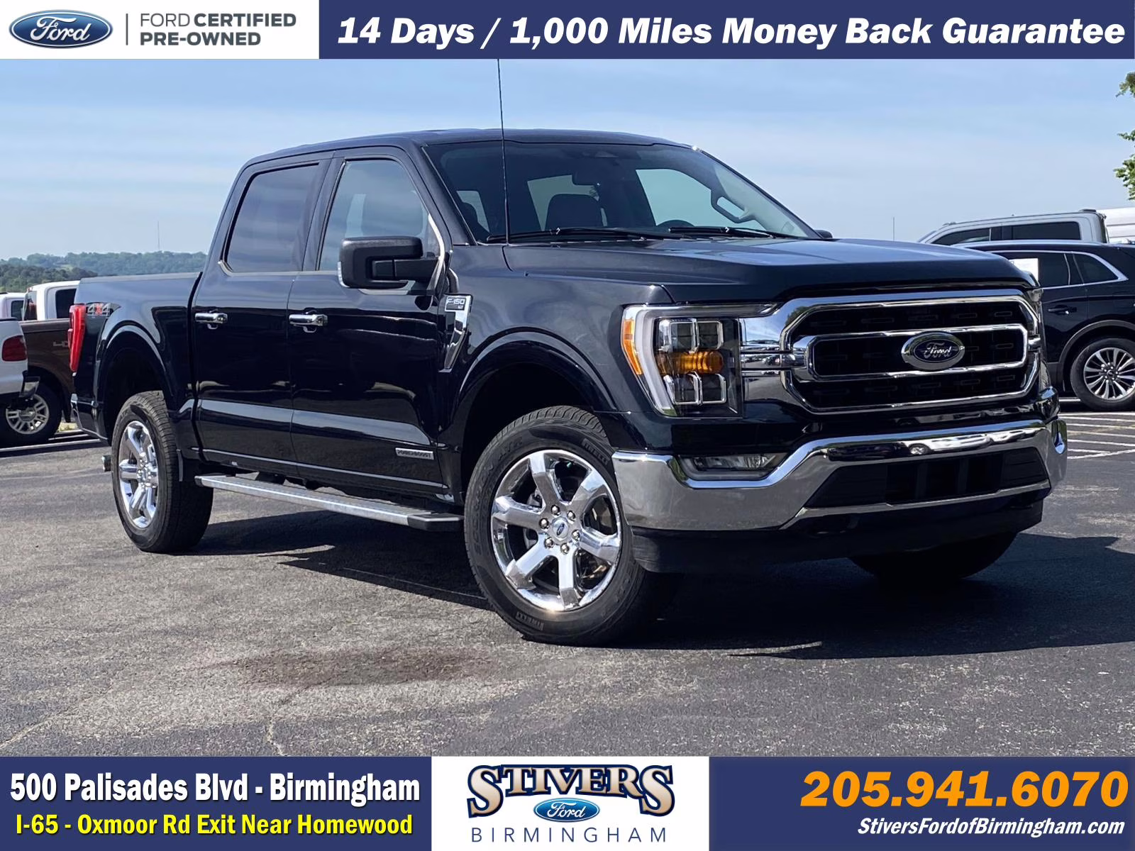 2023 Agate Black Metallic Ford F-150 XLT 4X4 Truck