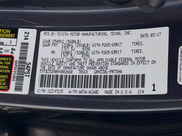 2017 Magnetic Gray Metallic Toyota Tacoma TRD Sport V6 RWD Truck