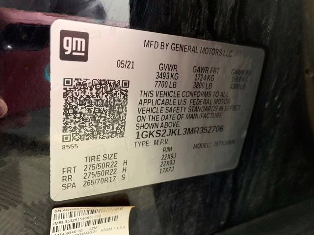 2021 Onyx Black GMC Yukon XL Denali 4X4 SUV