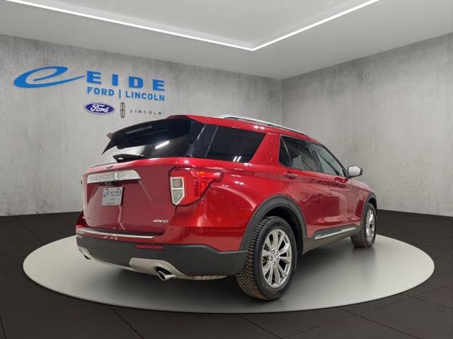 2021 Rapid Red Metallic Tinted Clearcoat Ford Explorer Limited 4X4 SUV