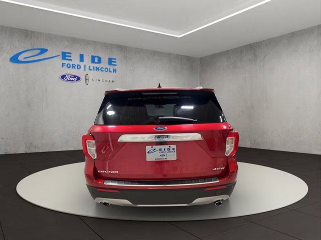 2021 Rapid Red Metallic Tinted Clearcoat Ford Explorer Limited 4X4 SUV