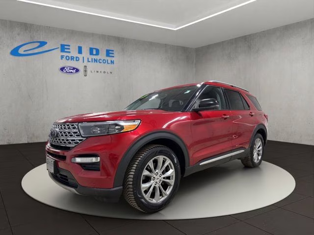 2021 Rapid Red Metallic Tinted Clearcoat Ford Explorer Limited 4X4 SUV