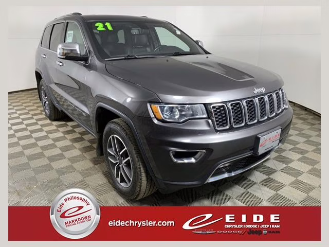 2021 Granite Crystal Metallic Clearcoat Jeep Grand Cherokee Limited 4X4 SUV
