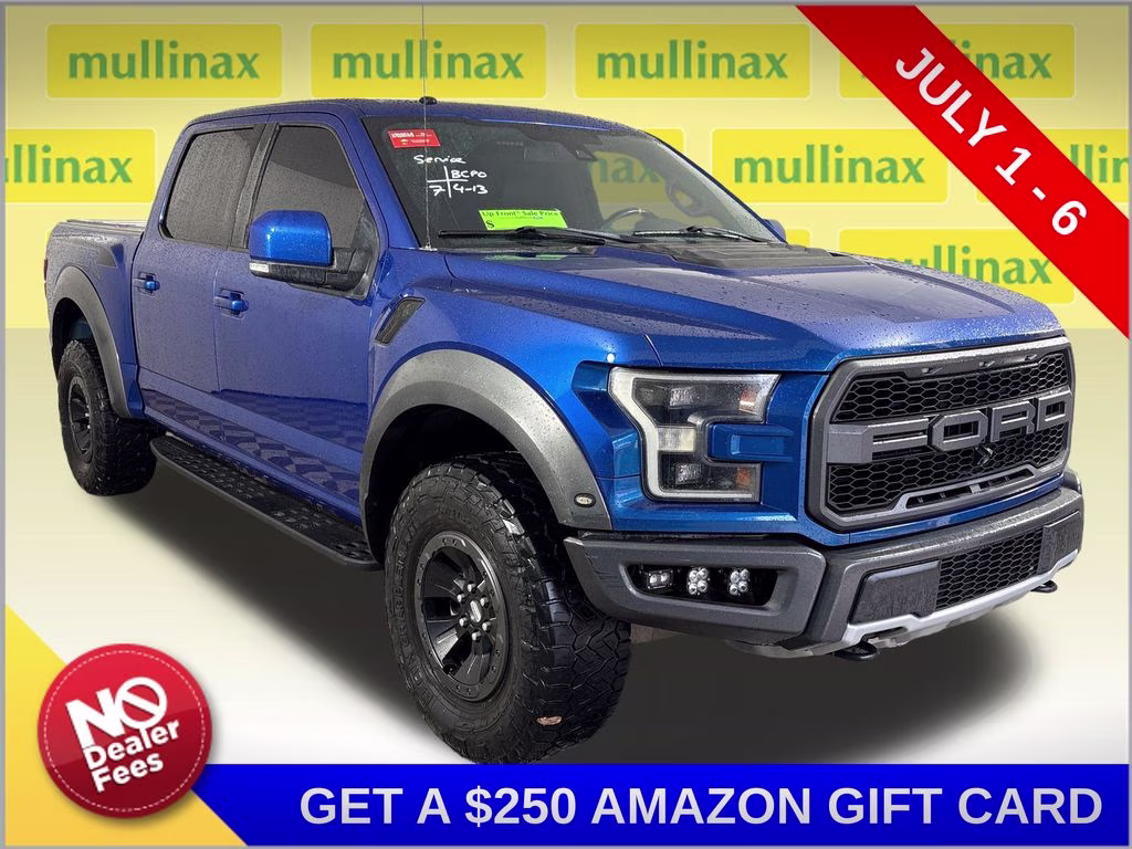 2018 Lightning Blue Ford F-150 Raptor 4X4 Truck