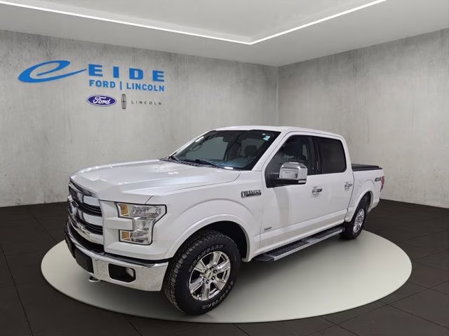 2017 White Platinum Metallic Tri-Coat Ford F-150 Lariat 4X4 Truck