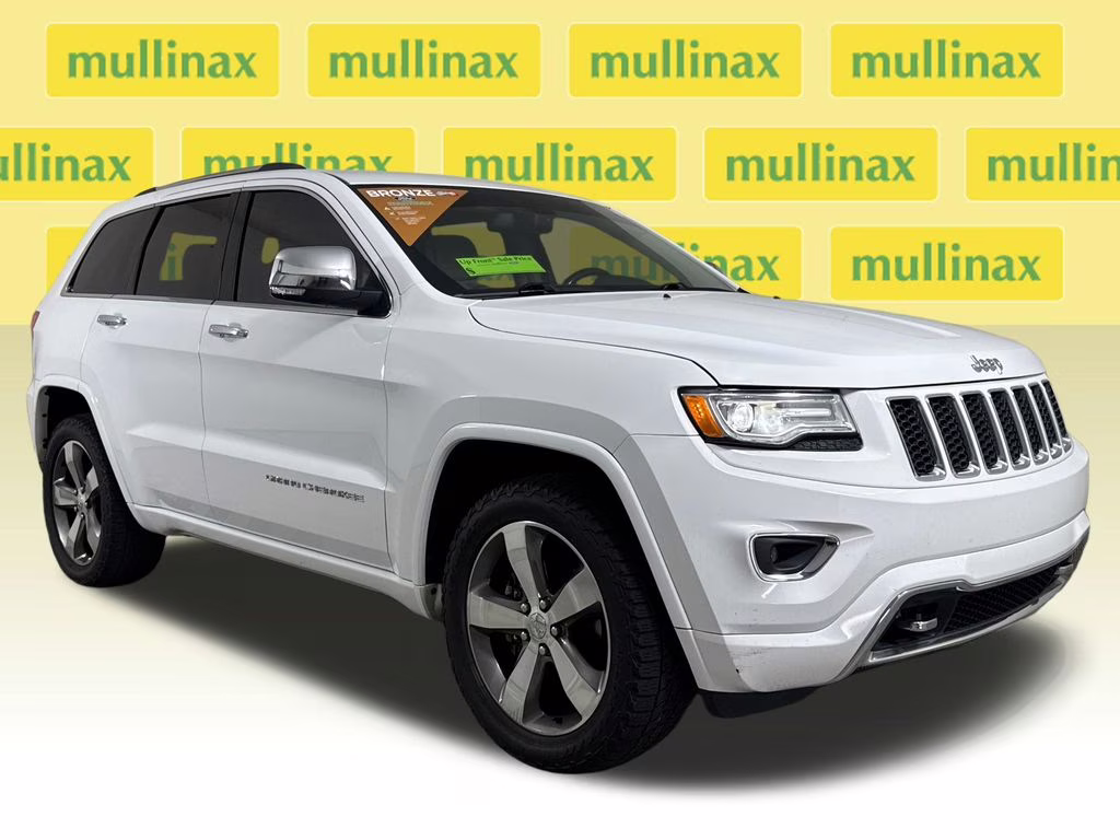 2015 Bright White Clearcoat Jeep Grand Cherokee Overland 4X4 SUV