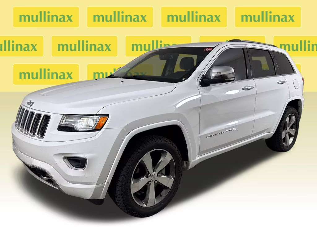 2015 Bright White Clearcoat Jeep Grand Cherokee Overland 4X4 SUV