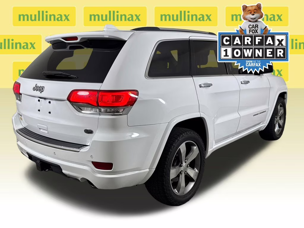 2015 Bright White Clearcoat Jeep Grand Cherokee Overland 4X4 SUV