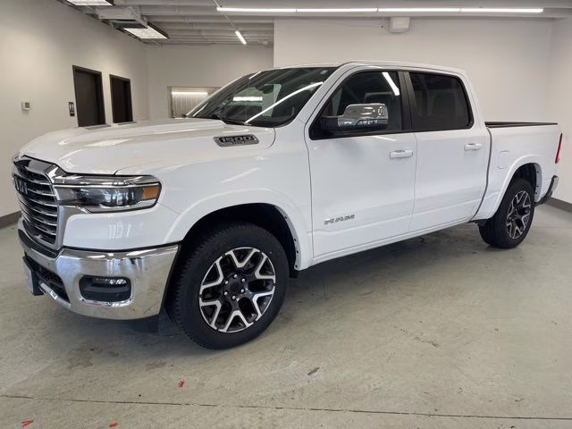 2025 Bright White Clearcoat Ram 1500 Laramie 4X4 Truck