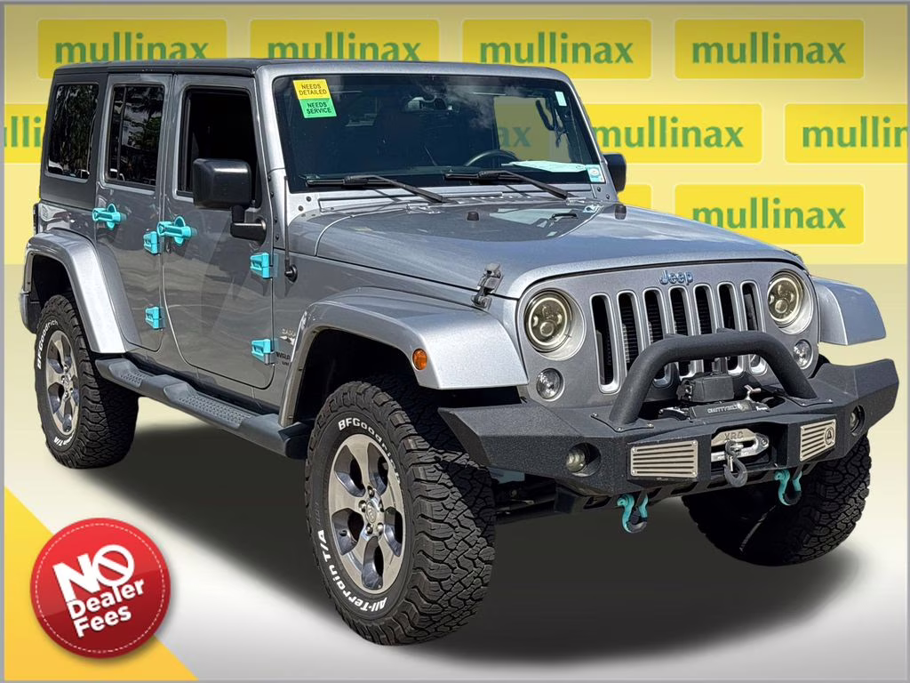 2016 Billet Silver Metallic Clearcoat Jeep Wrangler Unlimited Sahara 4X4 SUV