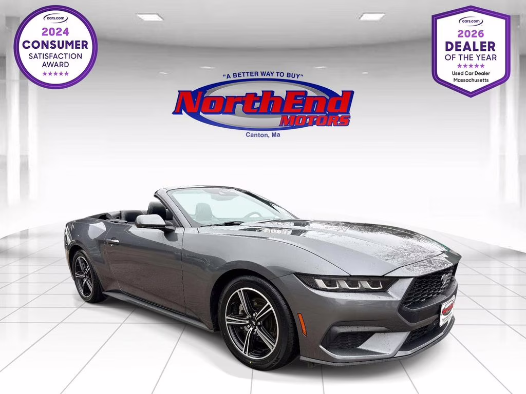2024 Gray Metallic Ford Mustang EcoBoost Premium RWD Convertible