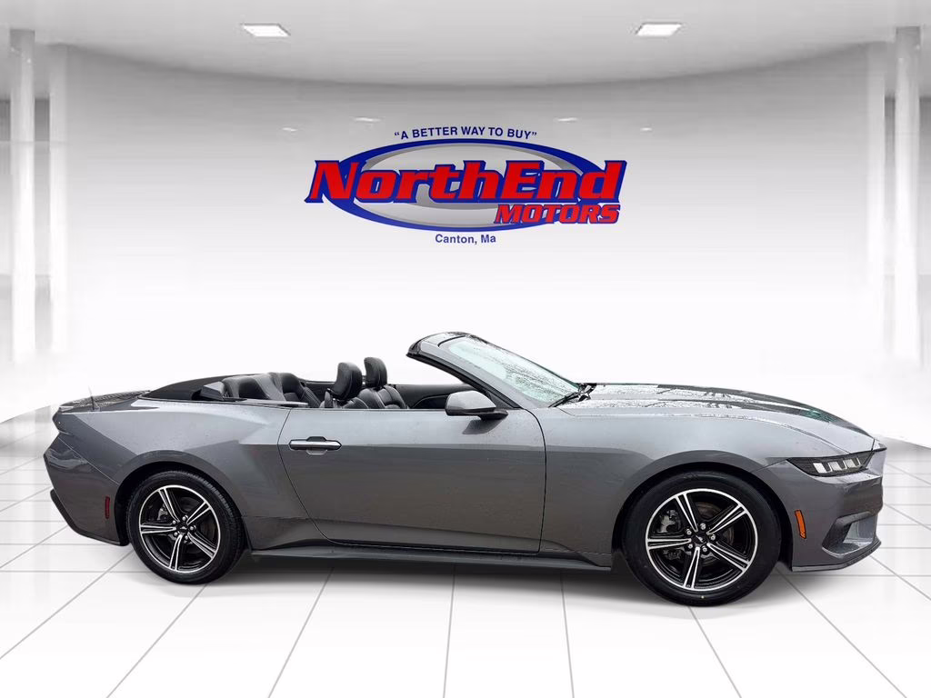 2024 Gray Metallic Ford Mustang EcoBoost Premium RWD Convertible