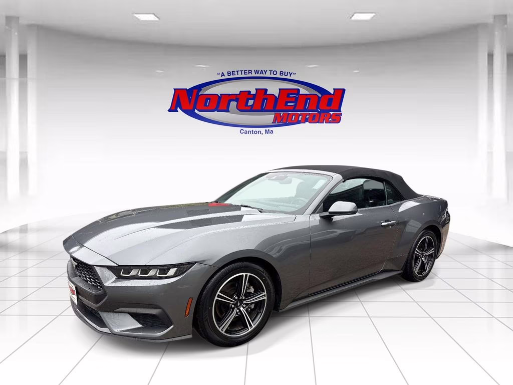 2024 Gray Metallic Ford Mustang EcoBoost Premium RWD Convertible