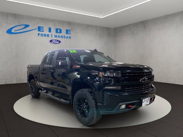 2020 Black Chevrolet Silverado 1500 LT Trail Boss 4X4 Truck