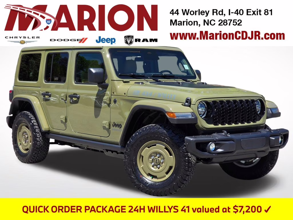 2026 41 Jeep Wrangler Willys 41 4X4 SUV