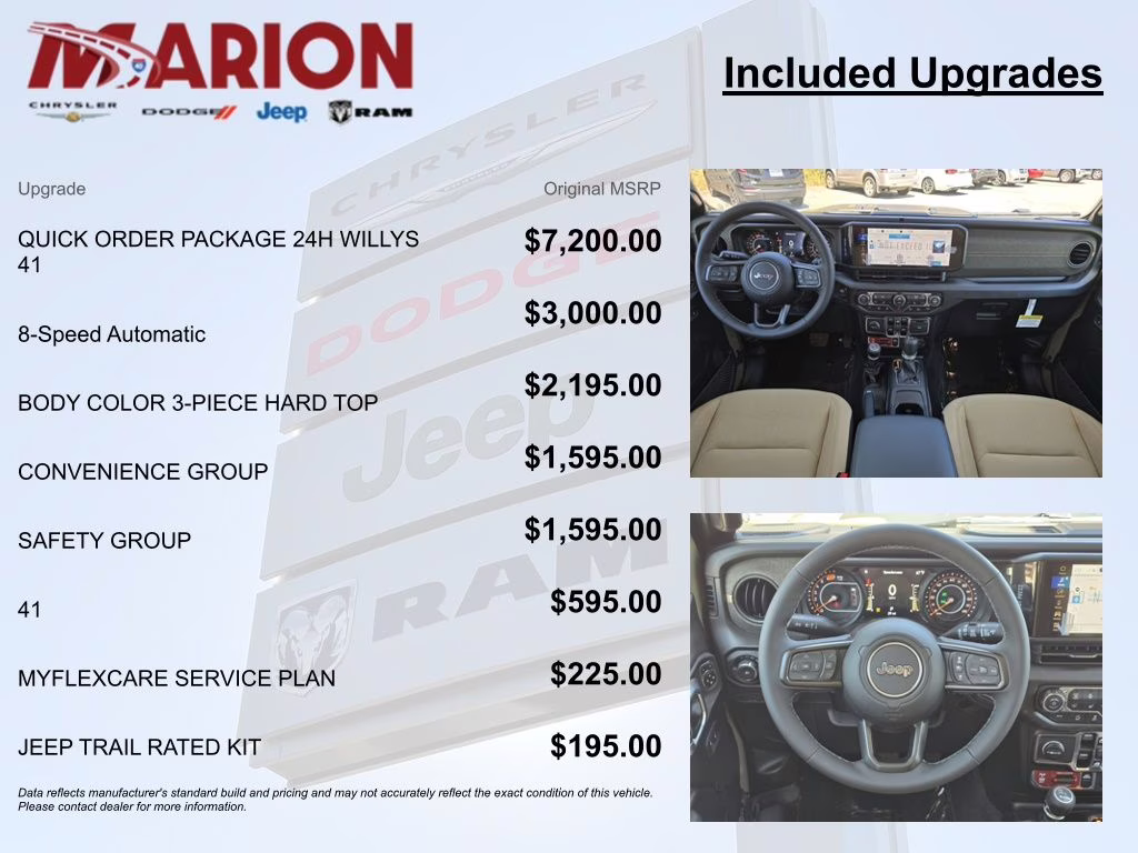 2026 41 Jeep Wrangler Willys 41 4X4 SUV