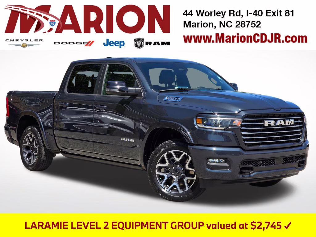 2026 Forged Blue Metallic Ram 1500 Laramie 4X4 Truck