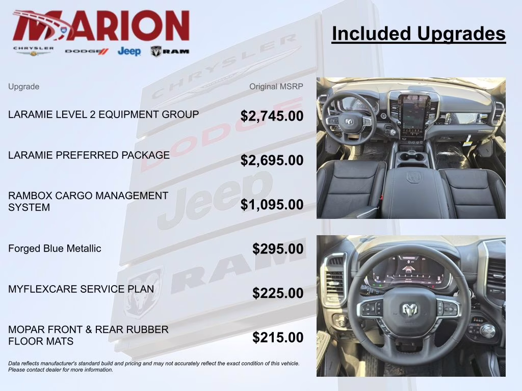 2026 Forged Blue Metallic Ram 1500 Laramie 4X4 Truck