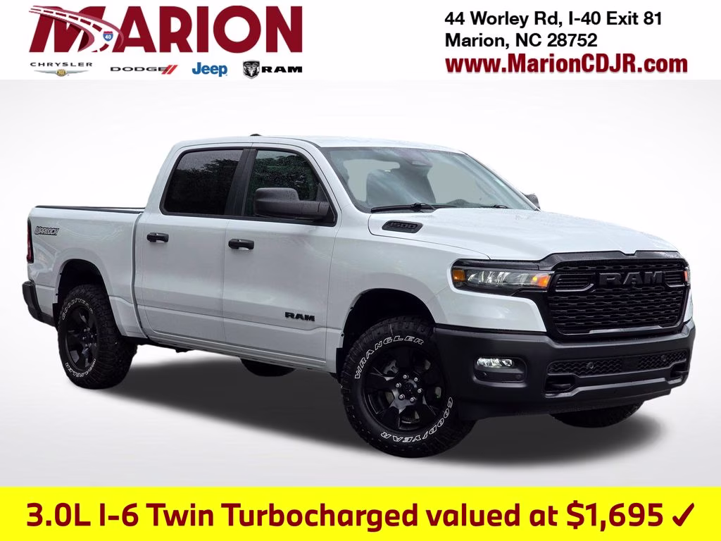 2026 Bright White Clearcoat Ram 1500 Warlock 4X4 Truck