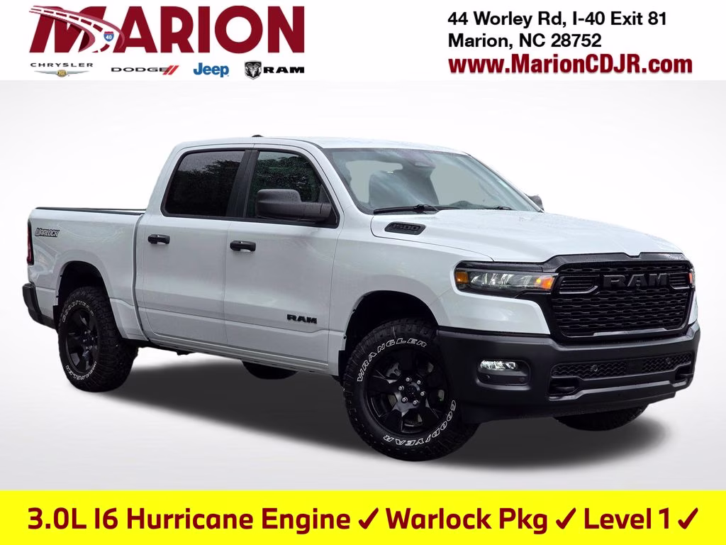 2026 Bright White Clearcoat Ram 1500 Warlock 4X4 Truck