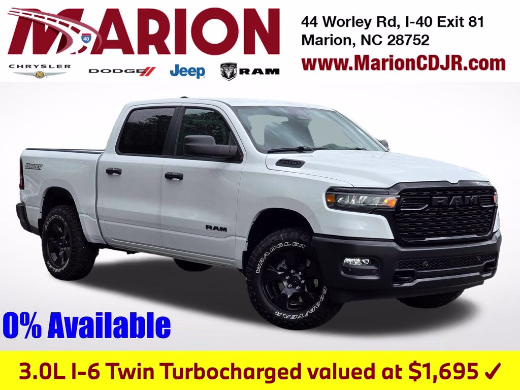 2026 Bright White Clearcoat Ram 1500 Warlock 4X4 Truck