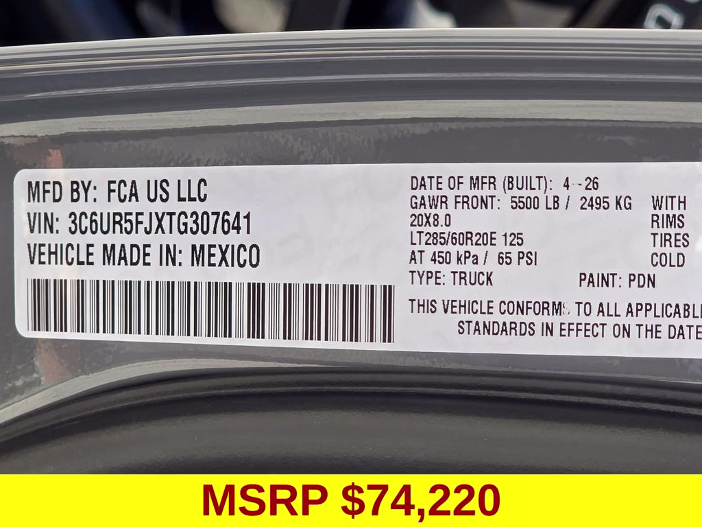 2026 Ceramic Gray Clearcoat Ram 2500 Laramie 4X4 Truck