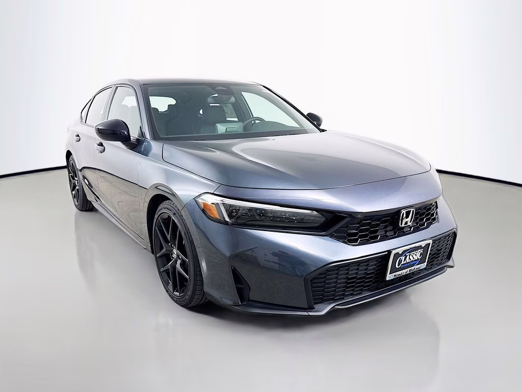 2026 Meteorite Gray Metallic Honda Civic Sport FWD Hatchback