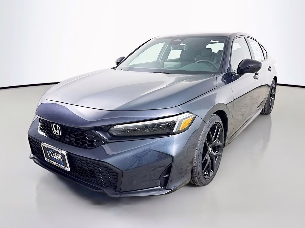 2026 Meteorite Gray Metallic Honda Civic Sport FWD Hatchback