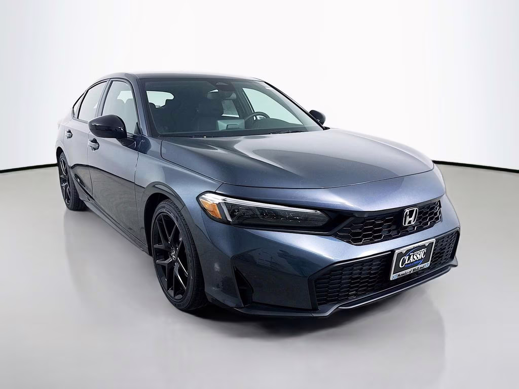 2026 Meteorite Gray Metallic Honda Civic Sport FWD Hatchback